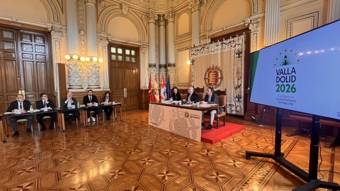 Carnero en la defensa de la candidatura de Ciudad Europea del Deporte