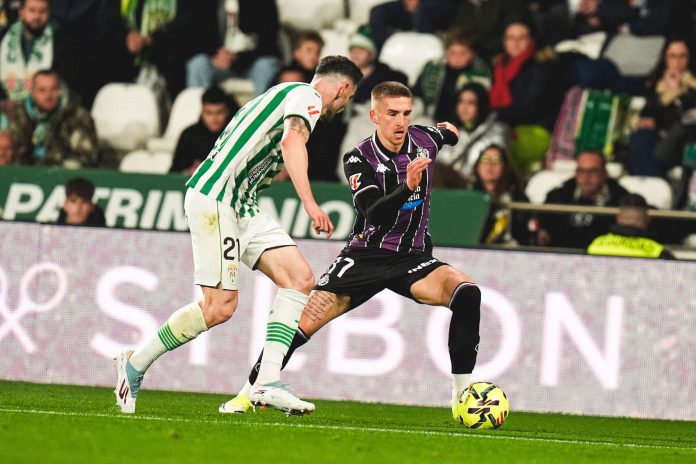 Biuk en el partido del Real Valladolid ante Córdoba
