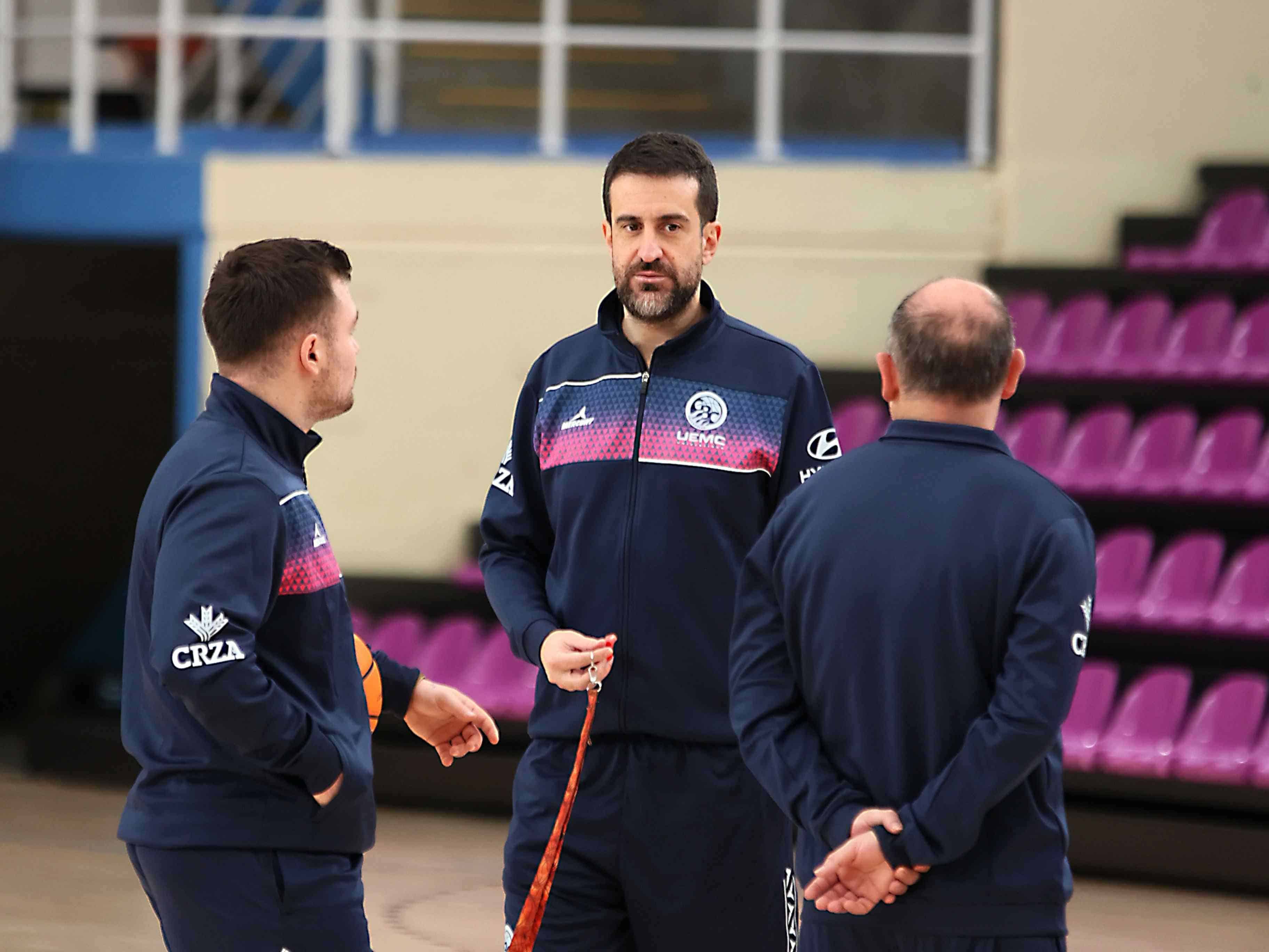 David Barrio en el entrenamiento en Pisuerga