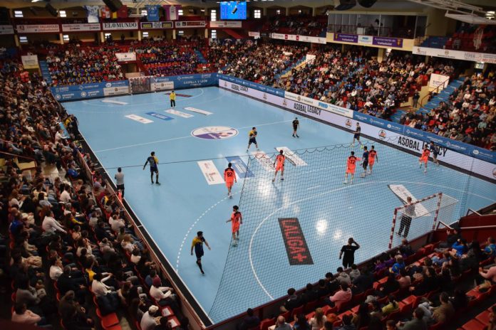 Huerta del Rey en el partido del Recoletas ante el Barcelona