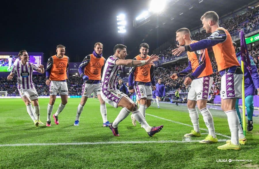 Marcos André anotó el tanto del Real Valladolid