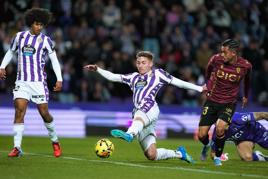 Chuki en el momento del primer gol ante el Cádiz