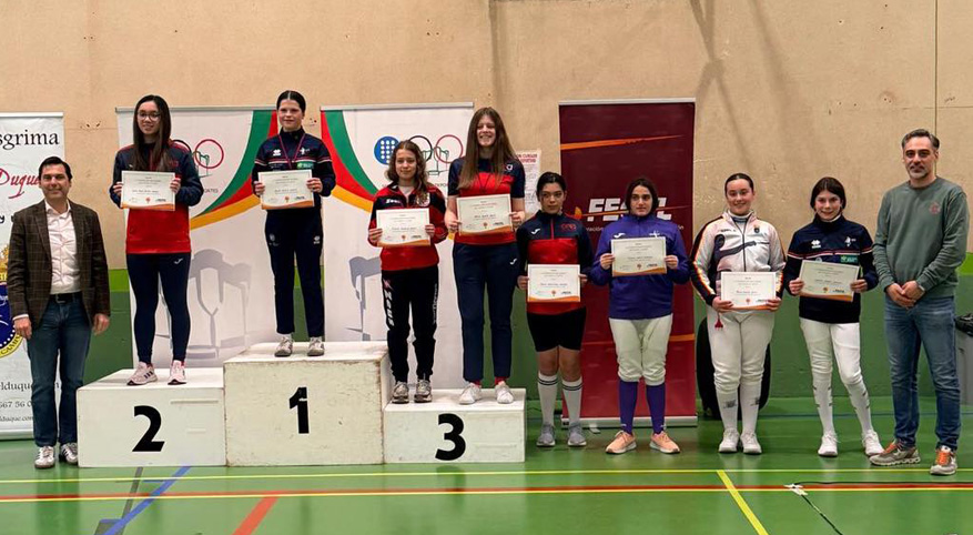 Podio en la categoría Sub15