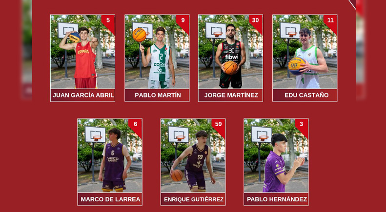 Roster masculino del 3G Valladolid 3x3