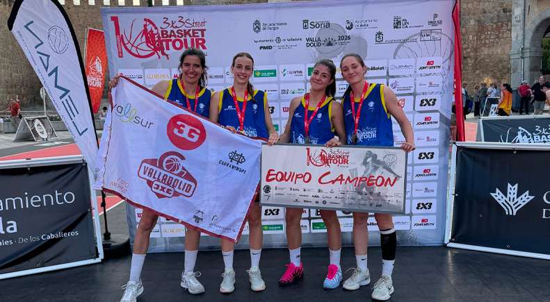 Equipo femenino del 3G Valladolid 3x3