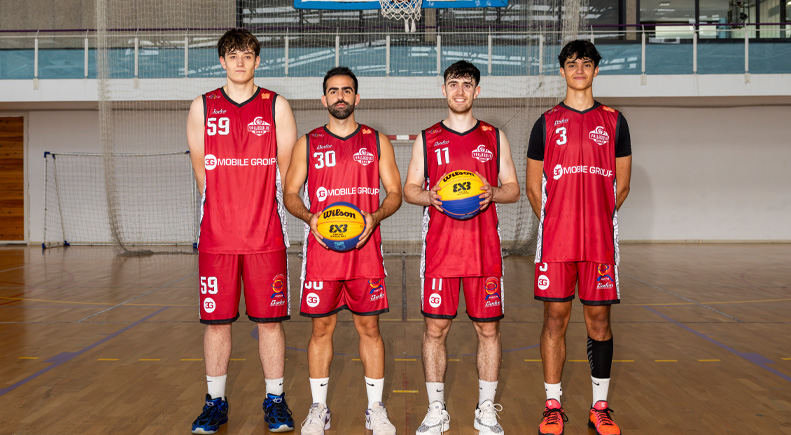 Equipo masculino del 3G Valladolid 3x3
