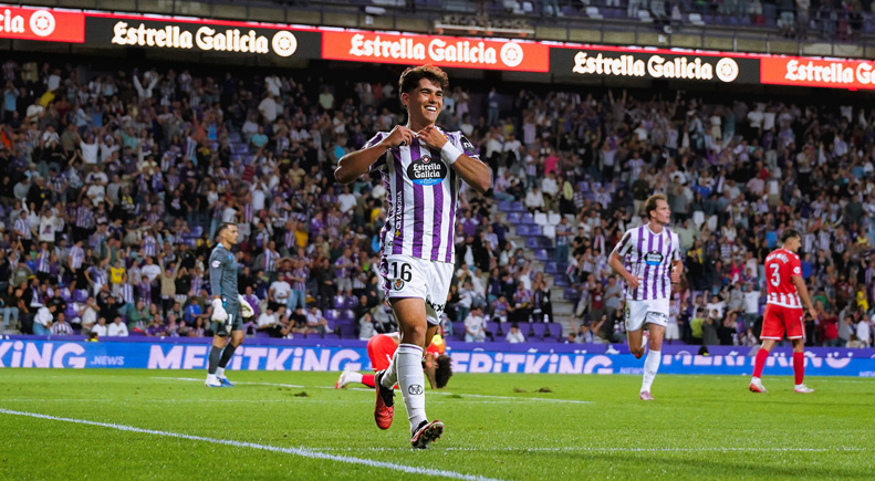 Maroto en el partido ante el Almería