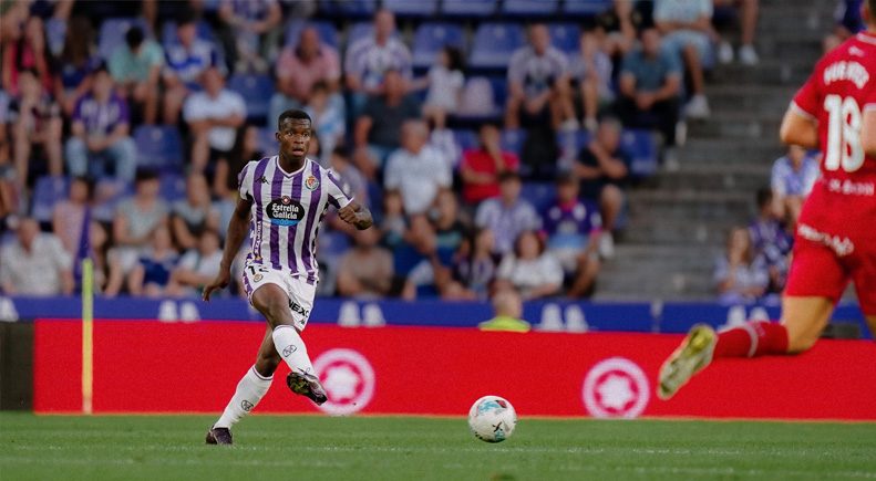 Alani en un partido de la temporada pasada con el Real Valladolid