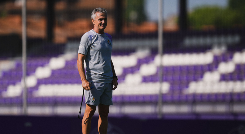 Fran Escribá en el entrenamiento en los Anexos
