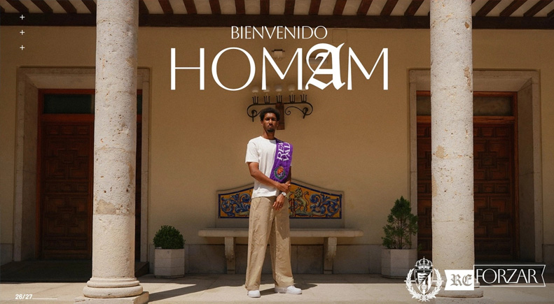 Homan, nuevo jugador del Real Valladolid Homan, nuevo jugador del Real Valladolid