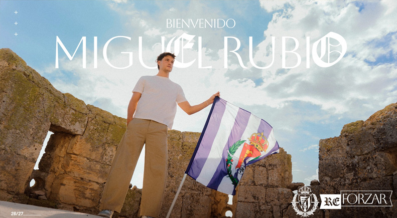 Miguel Rubio, nuevo jugador del Real Valladolid